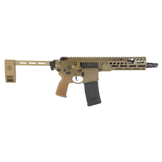 Sig Sauer, MCX Spear LT, AR, 300 Blackout, 9" Threaded Barrel, Cerakote GEN II IR Finish, Flat Dark Earth, Pistol Brace, 30 Rounds, 1 Magazine, Semi-automatic Pistol, 798681699636, FFL-SIG-PMCX-300B-9B-IR, RTG Parts