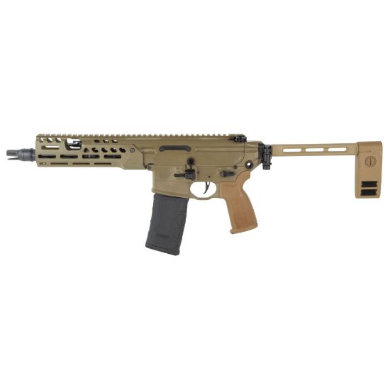 Sig Sauer, MCX Spear LT, AR, 300 Blackout, 9" Threaded Barrel, Cerakote GEN II IR Finish, Flat Dark Earth, Pistol Brace, 30 Rounds, 1 Magazine, Semi-automatic Pistol, 798681699636, FFL-SIG-PMCX-300B-9B-IR, RTG Parts