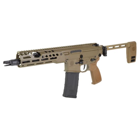 Sig Sauer, MCX Spear LT, AR, 300 Blackout, 9" Threaded Barrel, Cerakote GEN II IR Finish, Flat Dark Earth, Pistol Brace, 30 Rounds, 1 Magazine, Semi-automatic Pistol, 798681699636, FFL-SIG-PMCX-300B-9B-IR, RTG Parts