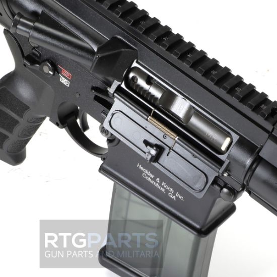 Heckler & Koch, MR762 A4, Semi-automatic, AR-Style Pistol, 308 Winchester/7.62 NATO, 13" Cold Hammer Forged Threaded Barrel, 5/8X24 Thread Pitch, Anodized Finish, Black, M-LOK Free Float Handguard, Adjustable Gas Block, HK USA Enhanced Grip, Ambidextrous Controls, 20rd Magazine, 642230272484, FFL-HKK-81001052, RTG Parts