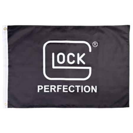 GLOCK Perfection Flag, 3'X2', Polyester Material, Black and White, 764503880605, GL-AS4191, RTG Parts