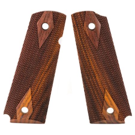 Hogue, Fancy Hardwood Grip, Fits 1911 Govt, Ambi-Cut, Checkered, Cocobolo, 743108458211, MIS-HO-45821, RTG Parts