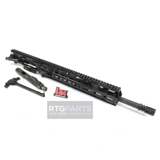 Heckler & Koch, MR556 A4 Upper Receiver, 223 Remington/556NATO, 16.5" Barrel, Threaded 1/2X28, M-LOK Handguard, Anodized Finish, Black, Fits AR-15 Lower Receivers, Includes Bolt Carrier Group, Charging Handle, Buffer Weight and Buffer Spring, 642230270213, HKK-51000384, RTG Parts