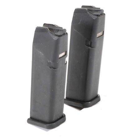 TWO GLOCK OEM G17 17rd 9MM MAGS USED VG, Just One Available, J1-AFM-260496, RTG Parts