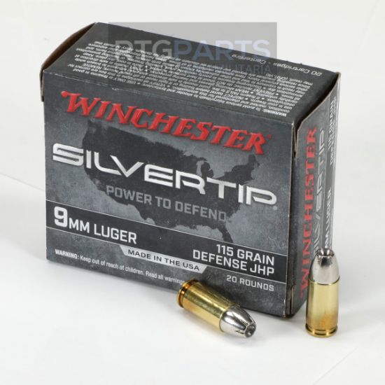 Picture of WINCHESTER SILVERTIP 9MM 115GR JHP, 20RD/BOX