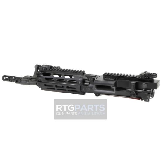 FightLite MCR Dual-Feed Upper Receiver Assembly 12.5" MLOK, Mission Configurable Rifle, 5.56 NATO, Quick-Change Barrel, Threaded 1/2X28, Fits AR-15 Lower Receiver, M-LOK Handguard, Adjustable Sight Set, Manganese Phosphate Finish, Black, Includes Buffer, Spacer, Bolt Catch, Adapter and Compensator, Includes (100)-M27 Links, 859714006347, ARR-MCR-060MS, RTG Parts