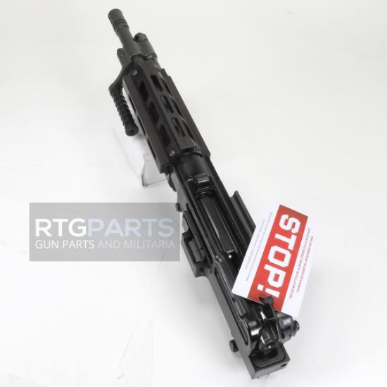 FightLite MCR Dual-Feed Upper Receiver Assembly 12.5" MLOK, Mission Configurable Rifle, 5.56 NATO, Quick-Change Barrel, Threaded 1/2X28, Fits AR-15 Lower Receiver, M-LOK Handguard, Adjustable Sight Set, Manganese Phosphate Finish, Black, Includes Buffer, Spacer, Bolt Catch, Adapter and Compensator, Includes (100)-M27 Links, 859714006347, ARR-MCR-060MS, RTG Parts