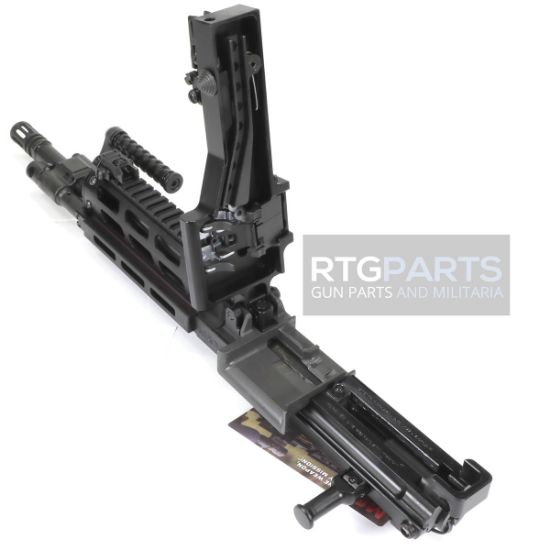 FightLite MCR Dual-Feed Upper Receiver Assembly 12.5" MLOK, Mission Configurable Rifle, 5.56 NATO, Quick-Change Barrel, Threaded 1/2X28, Fits AR-15 Lower Receiver, M-LOK Handguard, Adjustable Sight Set, Manganese Phosphate Finish, Black, Includes Buffer, Spacer, Bolt Catch, Adapter and Compensator, Includes (100)-M27 Links, 859714006347, ARR-MCR-060MS, RTG Parts