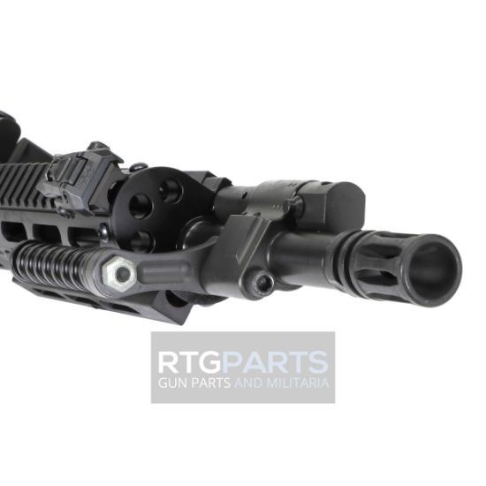 FightLite MCR Dual-Feed Upper Receiver Assembly 12.5" MLOK, Mission Configurable Rifle, 5.56 NATO, Quick-Change Barrel, Threaded 1/2X28, Fits AR-15 Lower Receiver, M-LOK Handguard, Adjustable Sight Set, Manganese Phosphate Finish, Black, Includes Buffer, Spacer, Bolt Catch, Adapter and Compensator, Includes (100)-M27 Links, 859714006347, ARR-MCR-060MS, RTG Parts