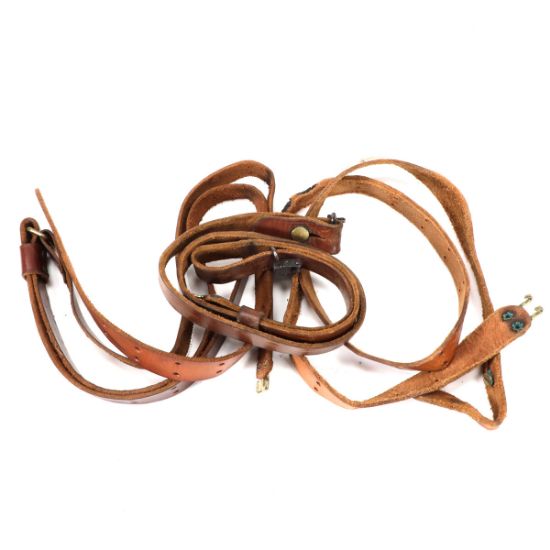 THREE USED LEATHER SLINGS, Just One Available, J1-AFM-260522, RTG Parts