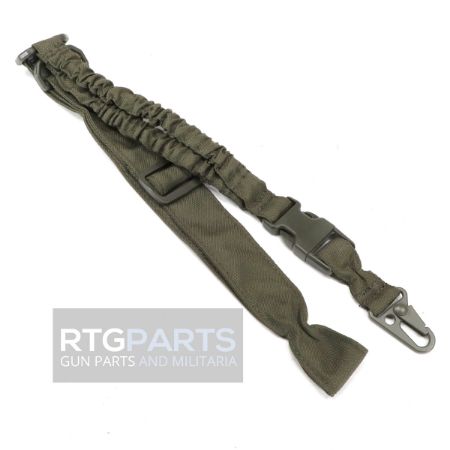 Mil-Tec, 1-Point Bungee Sling, Rifle / SMG, HK Style Claw Latch, OD Green, ODG, 1-pt, One Point, 4046872363054, GER-16184001, RTG Parts