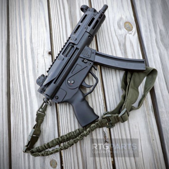 Picture of BLACK ONE POINT BUNGEE RIFLE SLING W/ HK STYLE LATCH, ODG, MIL-TEC