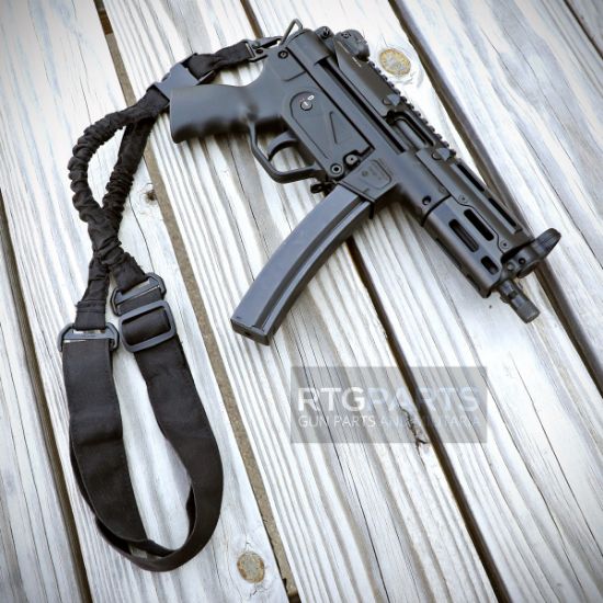 Mil-Tec, 1-Point Bungee Sling, Rifle / SMG, HK Style Claw Latch, Black, 1-pt, 4046872363061, GER-16184002 , RTG Parts