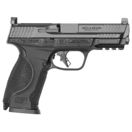 Smith & Wesson, M&P M2.0 Metal, Striker Fired, Semi-automatic, Metal Frame Pistol, Full Size, 9MM, 4.25" Barrel, Armornite Finish, Black, Night Sights, Optics Ready Slide with ACRO Footprint, 17 Rounds, 2 Magazines, 22188905519, FFL-SW-14792, RTG Parts