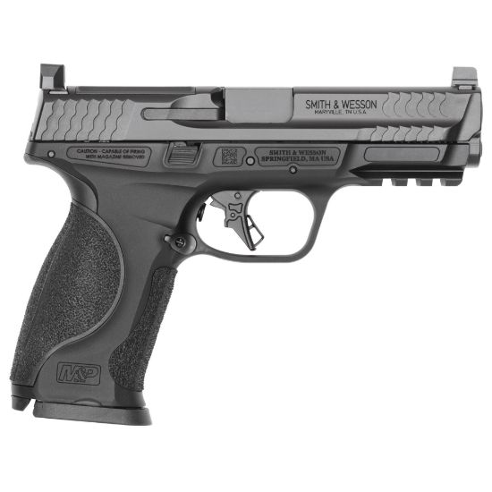 Smith & Wesson, M&P M2.0 Metal, Striker Fired, Semi-automatic, Metal Frame Pistol, Full Size, 9MM, 4.25" Barrel, Armornite Finish, Black, Night Sights, Optics Ready Slide with ACRO Footprint, 17 Rounds, 2 Magazines, 22188905519, FFL-SW-14792, RTG Parts