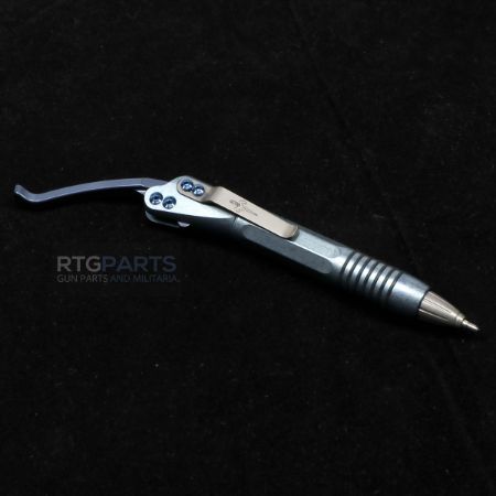 Microtech, Siphon II, Lever Action Pen, Titanium, Ice Blue Slab Side with Blue Titanium Lever, 810222586202, MICROTECH-401-ABSSTIBL-MCK, RTG Parts
