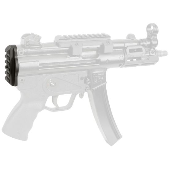 Midwest Industries, HK MP5K End Plate Adaptor, Picatinny, Aluminum, Anodized, Black, MI-MP5K-PEPA, MP5K, SP89, SP5K, ZP5, AP5P, AP5M, PTR 9KT, 812102035152, MI-MP5K-PEPA, RTG Parts