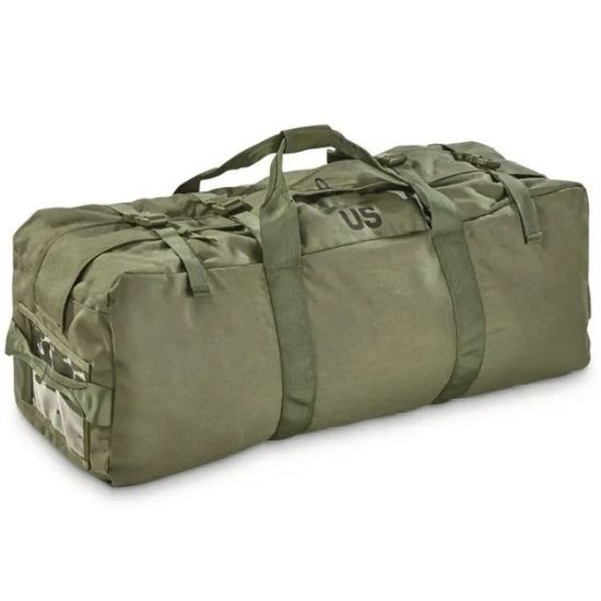 USGI OD DOUBLE STRAP DUFFLE BAG, SIDE LOADING, OD Green,  BIN-USGI-DUFFLE-TOP-LOADING, RTG Parts