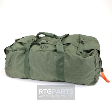 USGI OD DOUBLE STRAP DUFFLE BAG, SIDE LOADING, OD Green,  BIN-USGI-DUFFLE-TOP-LOADING, RTG Parts