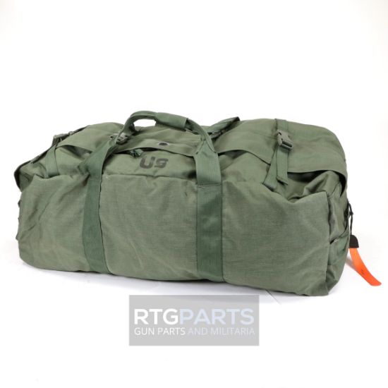 USGI OD DOUBLE STRAP DUFFLE BAG, SIDE LOADING, OD Green,  BIN-USGI-DUFFLE-TOP-LOADING, RTG Parts
