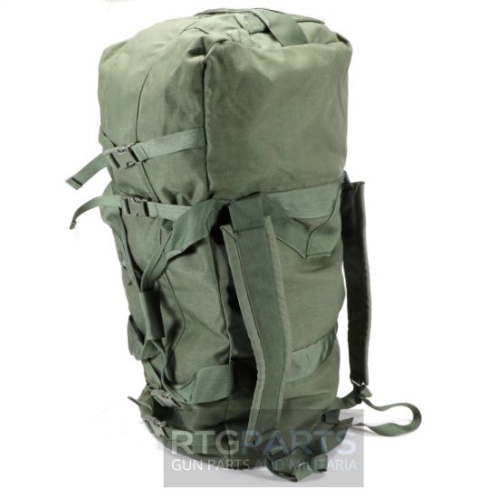 USGI OD DOUBLE STRAP DUFFLE BAG, SIDE LOADING, OD Green,  BIN-USGI-DUFFLE-TOP-LOADING, RTG Parts