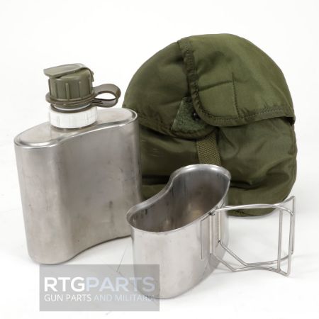 USGI, Arctic Canteen Kit, Includes Arctric Canteen, Arctic Canteen Cup & Arctic Canteen pouch, BIN-ARTIC-CANTEEN, RTG Parts