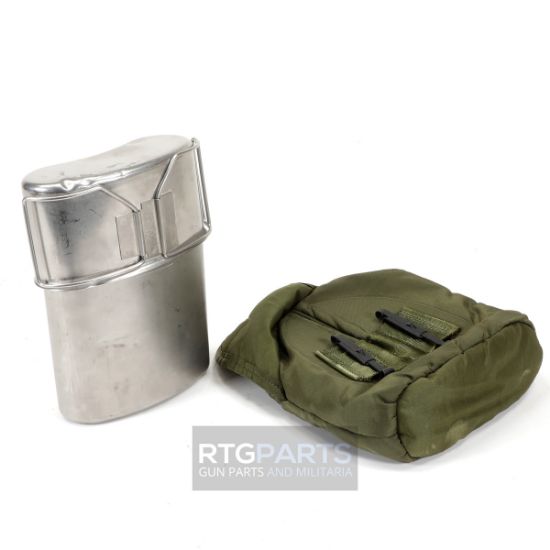 USGI, Arctic Canteen Kit, Includes Arctric Canteen, Arctic Canteen Cup & Arctic Canteen pouch, BIN-ARTIC-CANTEEN, RTG Parts