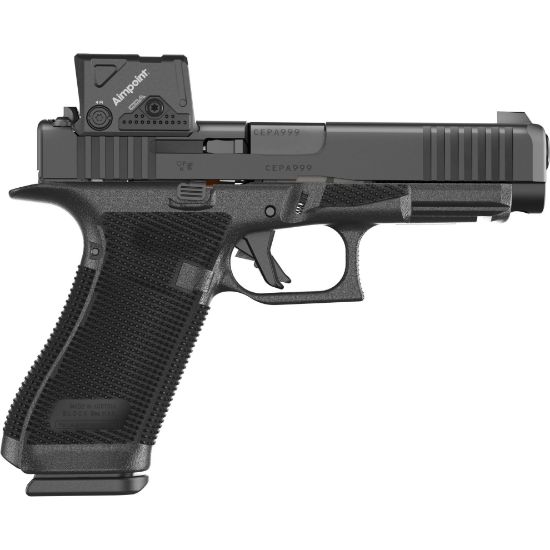 GLOCK, 17 GEN 6 COA, Striker Fired, Semi-automatic, Polymer Frame Pistol, Full Size, 9MM, 4.49" Barrel, DLC Finish, Fixed Sights, Aimpoint COA Optic, 17 Rounds, 3 Magazines, 764503068294, FFL-GLOCK-P61750B03DC8A3, RTG Parts