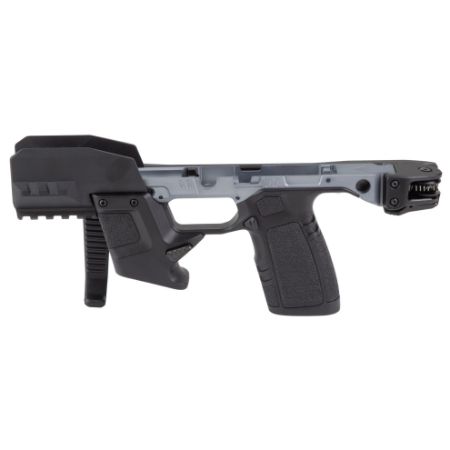 Tyrant CNC, TWS365 SMG, Braced Chassis, Fits Sig P365 FCU and Slide, Gun Metal Gray, 764046033896, MIS-TD-P365-TWS-GNMTL, RTG Parts