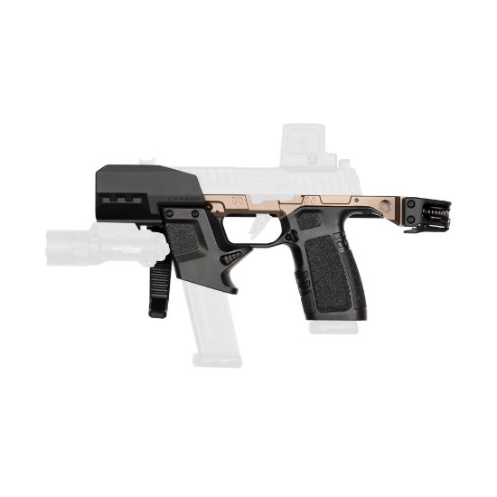 Tyrant CNC, TWS365 SMG, Braced Chassis, Fits Sig P365 FCU and Slide, Bronze, 764046033902, MIS-TD-P365-TWS-BB, RTG Parts