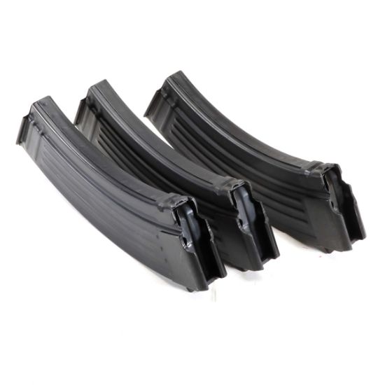Picture of THREE POLYTECH AK47 30RD FLAT BACK MAGS NOS
