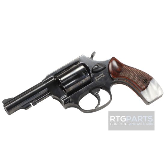 Heritage, Roscoe, TALO Edition, Double/Single Action Revolver, Compact, 38 Special, 3" Barrel, Blued Finish, Black, Rosewood and Pearl Grips, Fixed Sights, 5 Rounds, 727962710166, FFL-HERITAGE-HR38B3RWP, RTG Parts