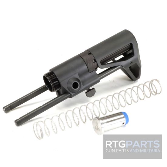 Maxim Defense QCB Stock, Gen6, Standard Buffer, Black Finish, Fits AR AR15 M4, 680017475024, ARR-MXM-47502, RTG Parts