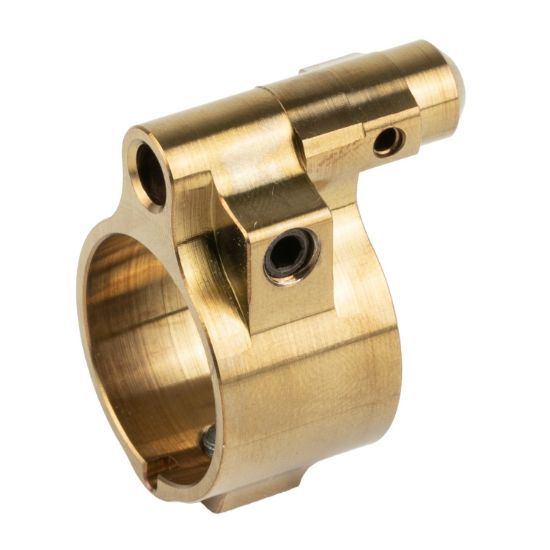 Q, Adjustable Gas Block, Fits Honey Badger, Gold, Fits 0.750 Profile Barrels, 850000857056, Q-GB-ADJ, RTG Parts