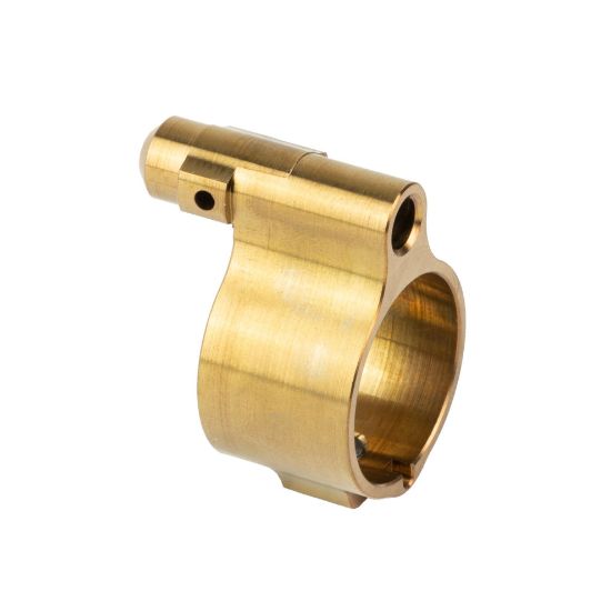 Q, Adjustable Gas Block, Fits Honey Badger, Gold, Fits 0.750 Profile Barrels, 850000857056, Q-GB-ADJ, RTG Parts