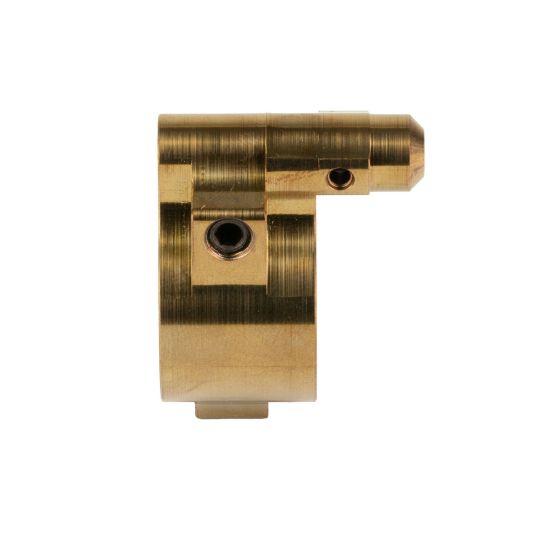 Q, Adjustable Gas Block, Fits Honey Badger, Gold, Fits 0.750 Profile Barrels, 850000857056, Q-GB-ADJ, RTG Parts