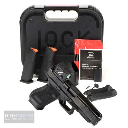 GLOCK, 17 GEN 6 COA, Striker Fired, Semi-automatic, Polymer Frame Pistol, Full Size, 9MM, 4.49" Barrel, DLC Finish, Fixed Sights, Aimpoint COA Optic, 17 Rounds, 3 Magazines, 764503068294, FFL-GLOCK-P61750B03DC8A3, RTG Parts
