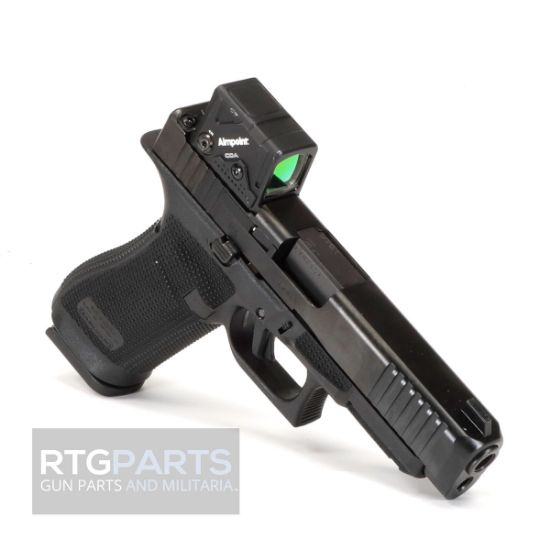 GLOCK, 17 GEN 6 COA, Striker Fired, Semi-automatic, Polymer Frame Pistol, Full Size, 9MM, 4.49" Barrel, DLC Finish, Fixed Sights, Aimpoint COA Optic, 17 Rounds, 3 Magazines, 764503068294, FFL-GLOCK-P61750B03DC8A3, RTG Parts