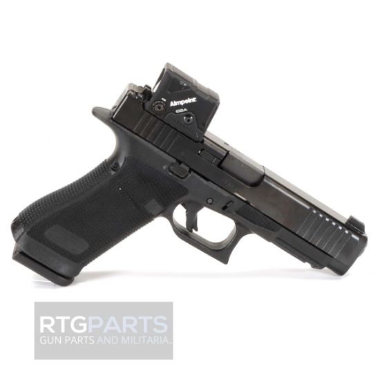 GLOCK, 17 GEN 6 COA, Striker Fired, Semi-automatic, Polymer Frame Pistol, Full Size, 9MM, 4.49" Barrel, DLC Finish, Fixed Sights, Aimpoint COA Optic, 17 Rounds, 3 Magazines, 764503068294, FFL-GLOCK-P61750B03DC8A3, RTG Parts