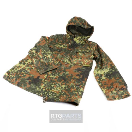Bundeswehr Flecktarn Camo Field Parka, New Old Stock Condition, Flectarn, FLR-18, FLR-18-A, FLR-18-B, RTG Parts