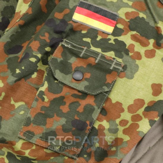 Bundeswehr Flecktarn Camo Field Parka, New Old Stock Condition, Flectarn, FLR-18, FLR-18-A, FLR-18-B, RTG Parts