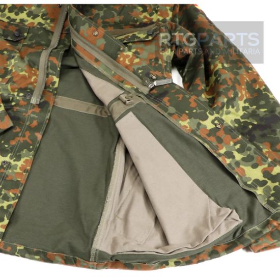 Bundeswehr Flecktarn Camo Field Parka, New Old Stock Condition, Flectarn, FLR-18, FLR-18-A, FLR-18-B, RTG Parts