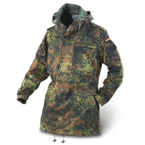 Bundeswehr Flecktarn Camo Field Parka, New Old Stock Condition, Flectarn, FLR-18, FLR-18-A, FLR-18-B, RTG Parts