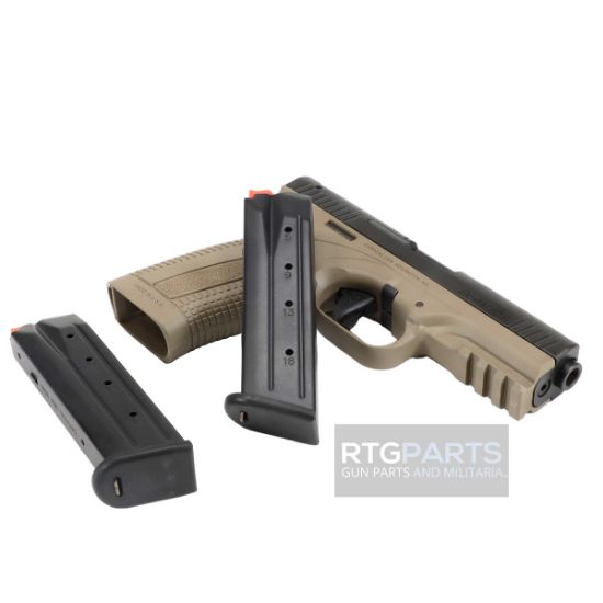 Caracal USA, Enhanced F, 9MM Striker-Fired Pistol With Quick Sight System, Tan, Two 18rd Magazines, Tan/BLK, 819558020213, FFL-CAR-U80021118, caracalpistol, caracalQSS,  RTG Parts