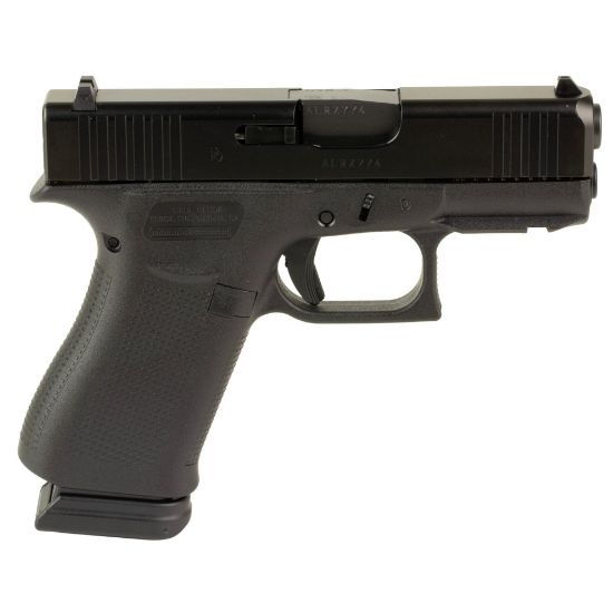 GLOCK, 43X, Striker Fired, Semi-automatic, Polymer Frame Pistol, Sub-Compact, 9MM, 3.41" Barrel, GLOCK Marksman Barrel, nDLC Finish, Black, Front Rail, No Finger Grooves, Fixed Sights, 15 Rounds, 2 Magazines, 764503073519, FFL-GLOCK-UX4350203FR, RTG Parts