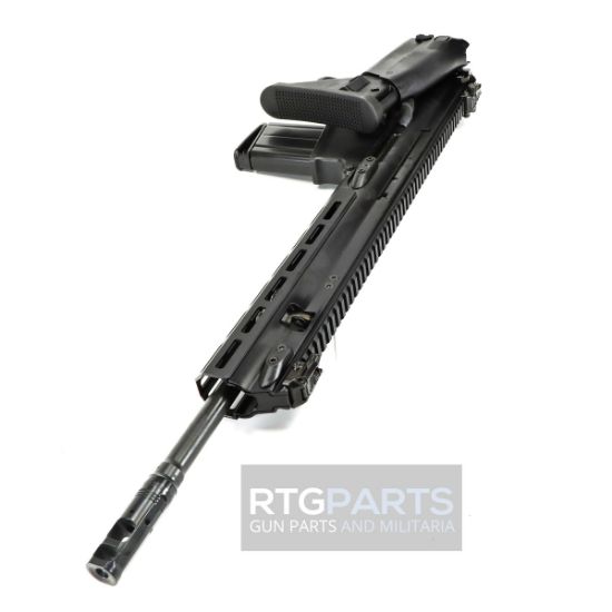 FN America, SCAR 17S, Semi-automatic Rifle, 308 Winchester/7.62 NATO, 16.25" Barrel, Black, Adjustable Stock, M-LOK Rail System, 20 Rounds, Includes Vertical Foregrip, Piston Removal Tool, and Soft Case with Modular Inserts, 845737019723, FFL-FN-38-102017-100, RTG Parts