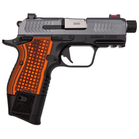 Kimber America, CDS9, Semi-automatic Pistol, Single Action Only, Compact, 9MM, 3.64" Threaded Barrel, Matte Finish, Black Frame with Gray Slide, Optics Ready, Ambidextrous Manual Safety, 2 Magazines, 1-(15) Round, 1-(13) Round, 669278360041, FFL-KIMBER-3600004, RTG Parts