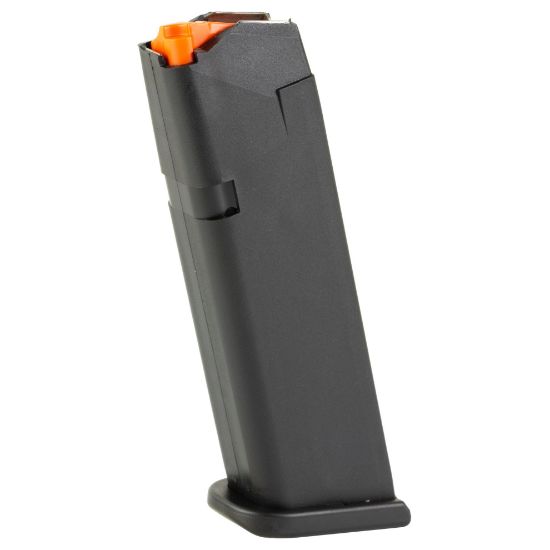 GLOCK, OEM Magazine, 40 S&W, 15 Rounds, For GLOCK 22/35, Cardboard Style Packaging, Black, Orange Follower, Gen5, 764503050374, GL-65279, RTG Parts
