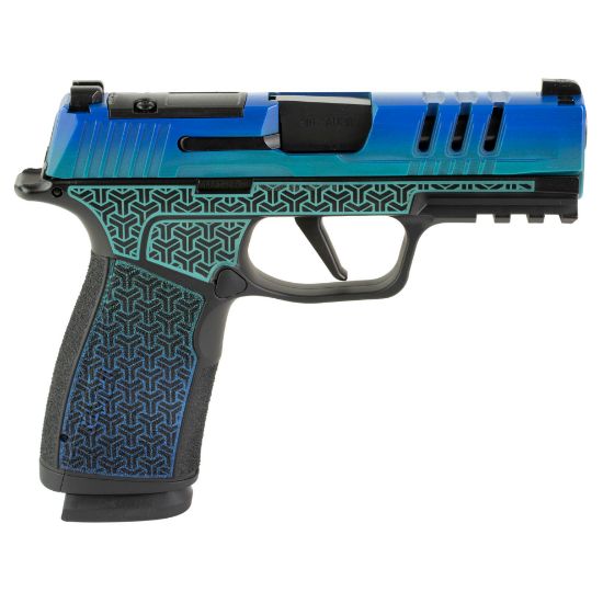 Sig Sauer, P365, XMacro, Striker Fired, Semi-automatic, Polymer Framed Pistol, Sub-Compact, 9MM, 3.7" Barrel, Nitron Finish, Galactic June Bug, XRAY3 Day/Night Sights, Optic Ready, 17 Rounds, 2 Magazines, X-Macro, 810105518498, SIG-FFL-365XCA-9-JUNEBUG, RTG Parts