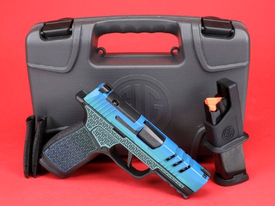 Sig Sauer, P365, XMacro, Striker Fired, Semi-automatic, Polymer Framed Pistol, Sub-Compact, 9MM, 3.7" Barrel, Nitron Finish, Galactic June Bug, XRAY3 Day/Night Sights, Optic Ready, 17 Rounds, 2 Magazines, X-Macro, 810105518498, SIG-FFL-365XCA-9-JUNEBUG, RTG Parts